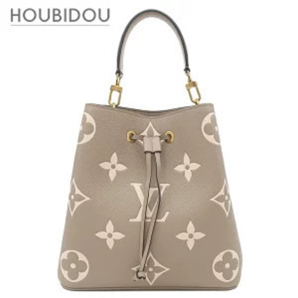 Louis Vuitton bag Neo Noe Empreinte Bicolor Leather Tourtrell Cream